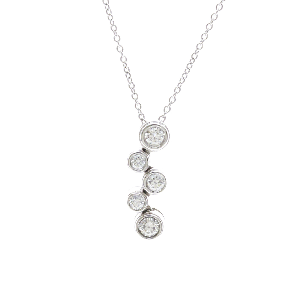 TIFFANY & CO. Silver Diamond Necklace